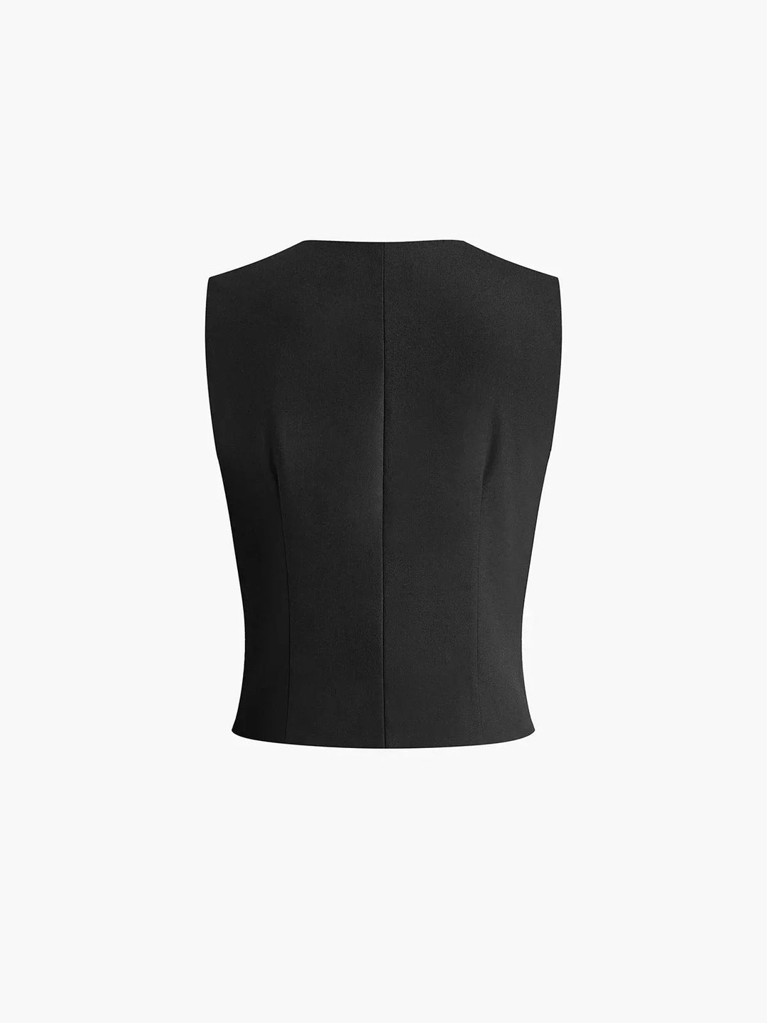 "Minnie women's vest and pants ensemble in soft linen blend with tailored silhouette and stylish button detailing."